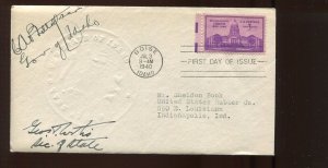 Clarence Bottolfsen & George H. Curtis Idaho Executives Signed Cover LV6258