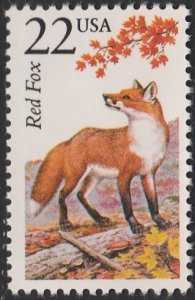 USA #2335 1987 22c Red Fox MNH.