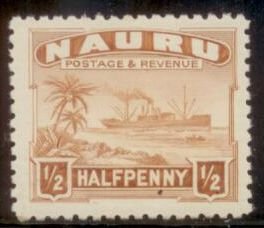 Nauru 1924 SC# 17 Glazed MNH L156