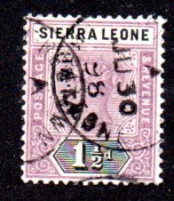 SIERRA LEONE 36 USED SCV $24.00 BIN $8.00 ROYALTY