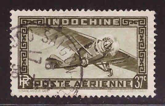 French Indo-China Scott C10 Used Airmail stamp