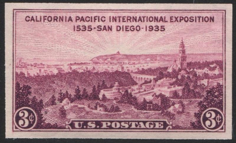 SC#778b 3¢ California-Pacific TIPEX Souvenir Sheet Single (1936) MNH