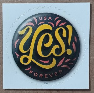 United States #5927 (73c) Yes Pinback Button MNH (2024)