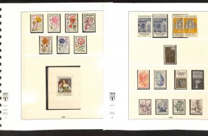 Czechoslovakia Stamp Collection in Linder Hingless Album, 1965-1971, 50 Pages