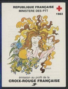 1983 France complete Booklet with ScB558a MNH pane of 8