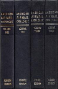 American Air Mail Catalogue, 4th Edition, cplt set, SPONSOR'S EDITION, used