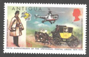 ANTIGUA Scott 334  MH* UPU coach helicopter tamp