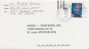 United States A.P.O.'s 29c Love Global Heart 1992 Army Postal Service, APO 09...