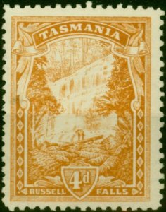 Tasmania 1911 4d Brown-Ochre SG247c Fine MM