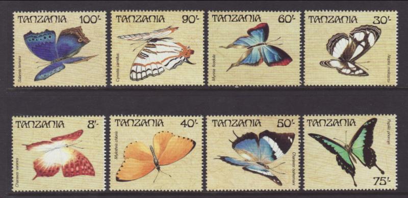 Tanzania 446-453 Butterflies MNH VF