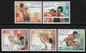 Sahara O.C.C. #10-4 MNH Set - 1992 Barcelona Olympics