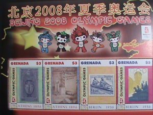 GRENADA STAMP:2008-SC#3680 SUMMER OLYMPIC GAMES BEIJING'2008  MINT S/S SHEET