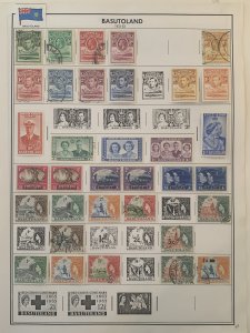 BASUTOLAND lot 2 pages, Mint and Used, 1933-1963