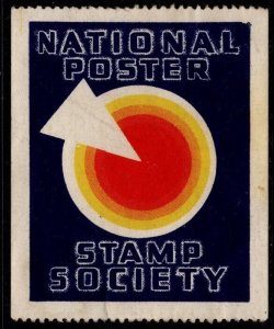 1937 US Poster Stamp National Poster Stamp Society Unused