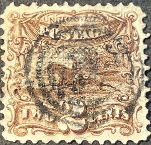 U.S. # 113-USED---BROWN---SINGLE---1869