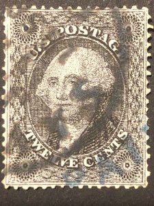 1857 US stamp Cat.$375 Scott#36, United States Washington USA