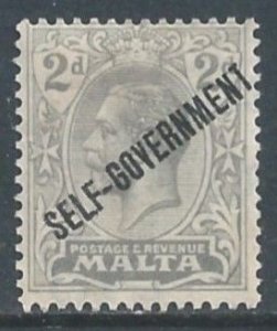 Malta #89 MH 2p King George V Ovptd. Self-Government - Wmk. 4