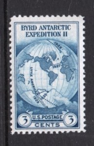 Scott #   733   unused  OG  MNH    single