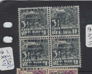 DUTCH EAST INDIES JAPANESE OCCUPATION (P2302B) JSCA  11S8  BL OF 4  3 1/2C  MNH 