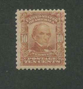 1901 United States Daniel Webster 10 Cent Postage Stamp #307 Mint Never Hinged