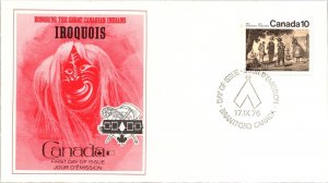 Canada 1976 FDC - Iroquois - Brantford - F78822