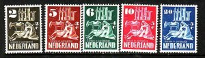 Netherlands-Sc#B214-18- id7-unused VLH semi-postal set-Churches-1950-