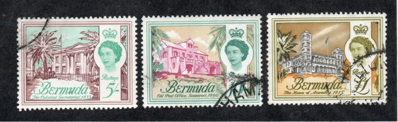 Bermuda - SG# 177 - 179 Used / High Values  -   Lot 0720199