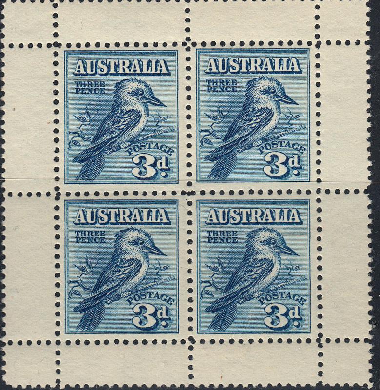 AUSTRALIA 95A 3p Sheet, VF NH (41719) 