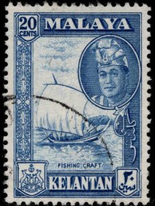 MALAYA Kelantan Scott 90 Used Sultan Ismail stamp