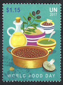 United Nations #1175-1176  49¢ & $1.15 World Food Day (2017). Used.