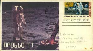 #C76 First Man on the Moon - Unknown Cachet