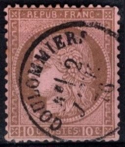 1875 France Scott #- 60 10 Centimes Ceres Issue Used