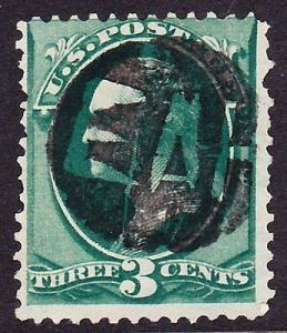 Scott 158, Used, \EAH\ Fancy Cancel, E. A. Hines