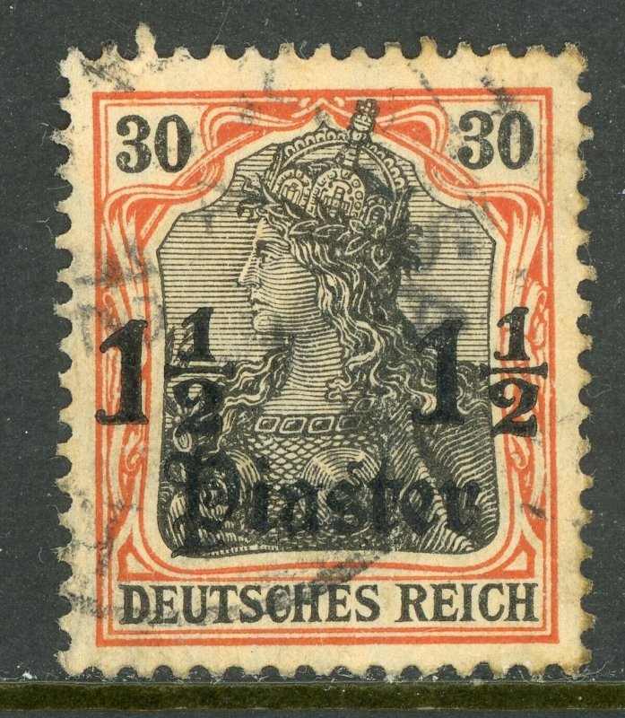 Germany 1906 Offices in Turkey 1½ Piaster/30pf Wmk Scott # 47 VFU K766