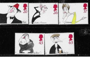 GB #1804-1808    Comedians  (MNH) CV $4.55