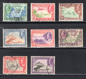 Netherlands Antilles #C18-C23, C25-C26  VF, Used, Airplanes .... 4210245