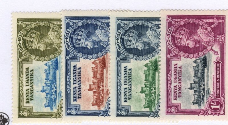 Tanganyika #42-45 MH CAT VALUE $8.25