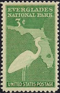 952 3 cent Everglades Park Dedication mint  OG NH VF