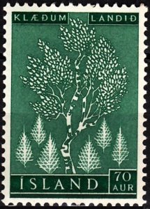 ICELAND / ISLAND 1957 FLORA Plants Trees. Afforestation. Short, MNH