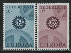 Netherlands Scott # 444 - 445, mint nh