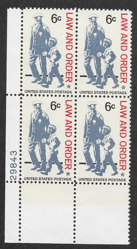 1343 MNH Plate Block