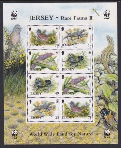 Jersey 1137a Animals Souvenir Sheet MNH VF