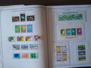 collection on pages Netherlands Antilles 1954-93 EJ: CV $393