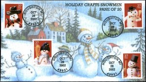 US FDC #3676 - #3679 BGC Cachet Houghton, MI