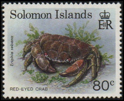 Solomon Islands 742 - Mint-NH - 80c Red-eyed Crab (1993) (cv $0.60)