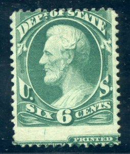 US SCOTT #O60, Unused-Avg-OG-Hinged Crowe Cert (DFP 3/17/20)