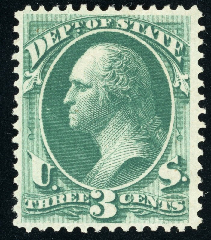 US Scott O59 Mint HR OG 3 cents  Dept of State  Official Lot AOF059 bhmstamps 