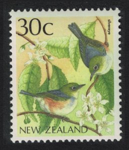 New Zealand Grey-backed White-eye 'Silvereye' Bird 1988 MNH SG#1462