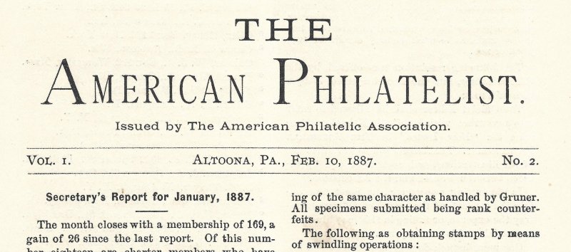 Doyle's_Stamps: APS Members' Delight- The American Philatelist Volume 1, No. 2