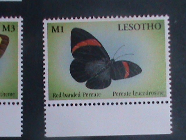 ​LESOTHO 2001-SC#1261-6 BEAUTIFUL-COLORFUL LOVELY BUTTERFLY- MNH SET VERY FINE